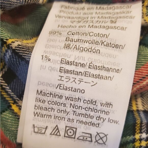 J. CREW Plaid Boyfriend Shirt - Size 0 - Picture 5 of 5